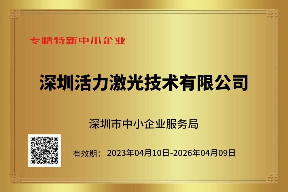 Shenzhen Specialized and Innovative SME Certification