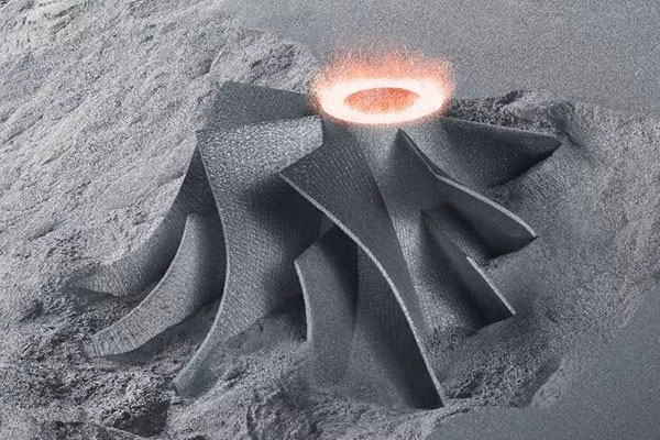Laser-printed component cross-section