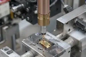 A 活力激光 single-emitter module on a high-tech assembly line